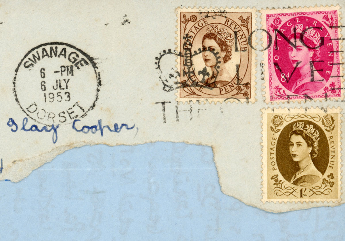New stamps & a Suitable postmark.