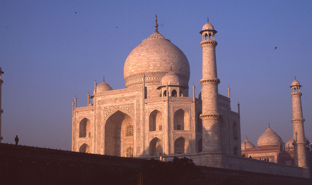 The Taj at sunset