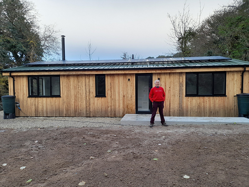 'The North Wing' and its tenant on December 9th, handover day. (photo Susan McDonough)