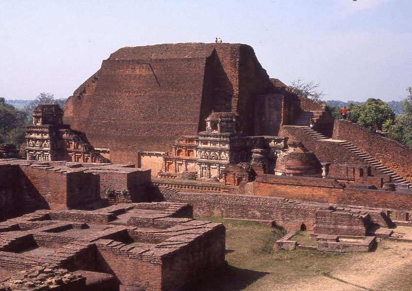 Ruins of the medieval Buddhist university at Nalanda.